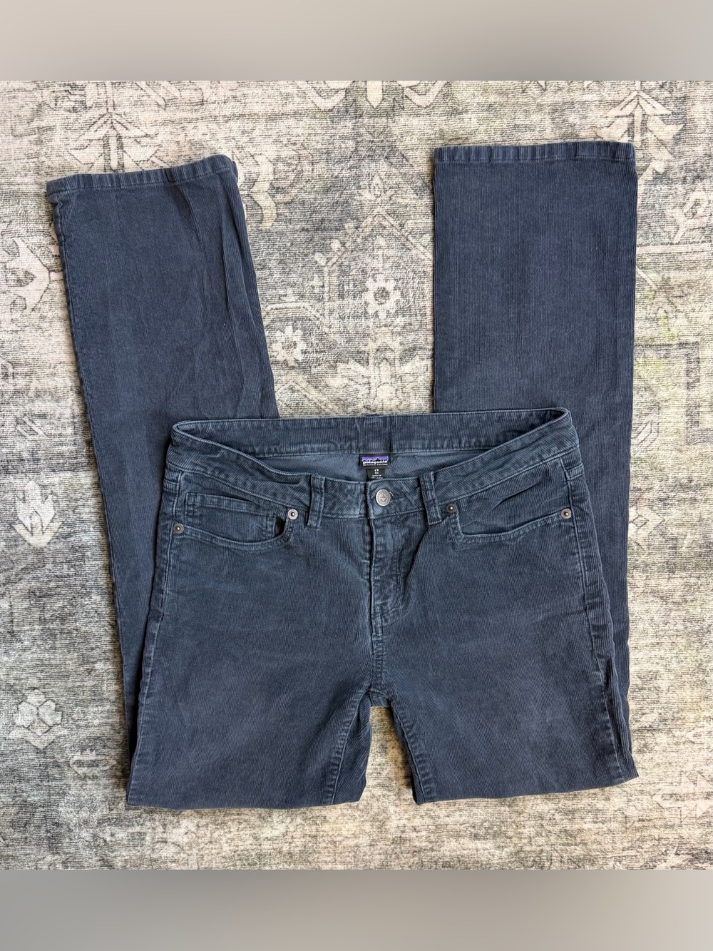 Patagonia Women's Navy Straight Leg Corduroy Jeans